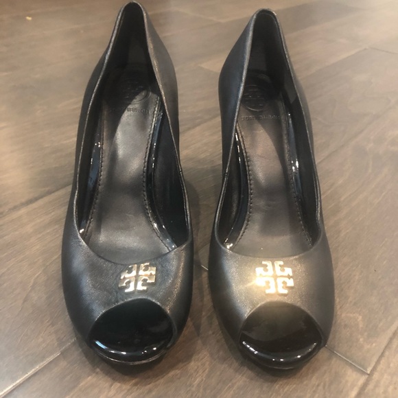 Tory Burch Shoes - Tory Burch Jolie Peep Toe Wedges 6